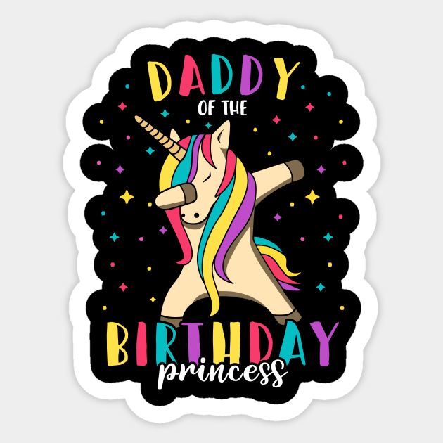 Dad of the Birthday Girl Sticker by luisharun